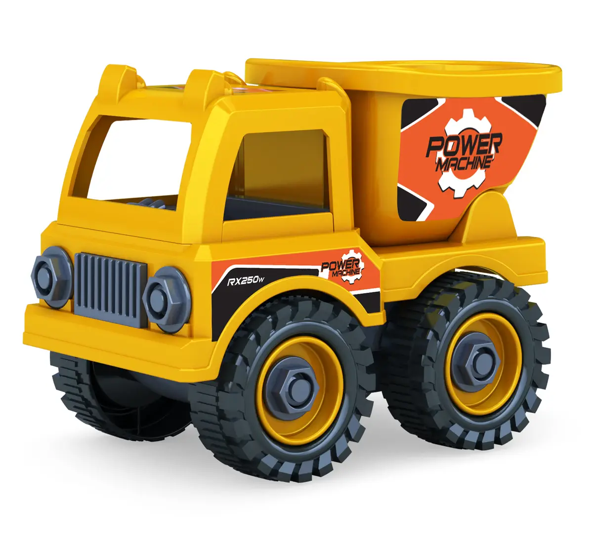 Mighty Machines Dump Truck Construction Vechile for kids 3Y+, Multicolour