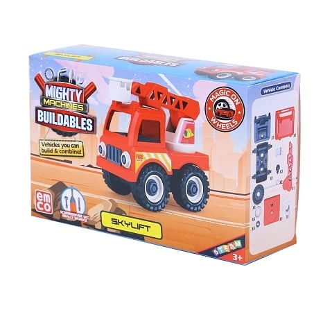 Mighty Machines Skylift Construction Vechile for kids 3Y+, Multicolour