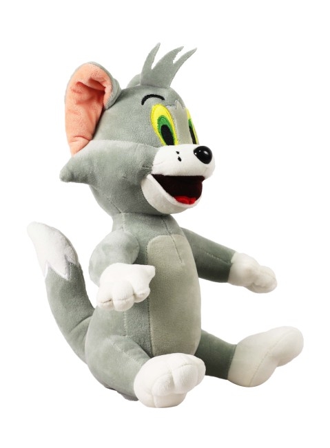 Cute Stuffed Supersoft Plush Sittingtom So Ttoy, 25Cm, Grey