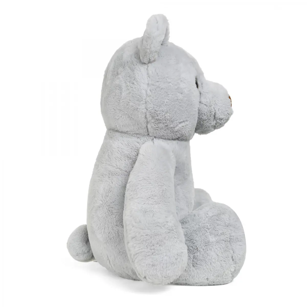 FuzzBuzz Plush Stuffed Bear Toy, Grey, 12M+