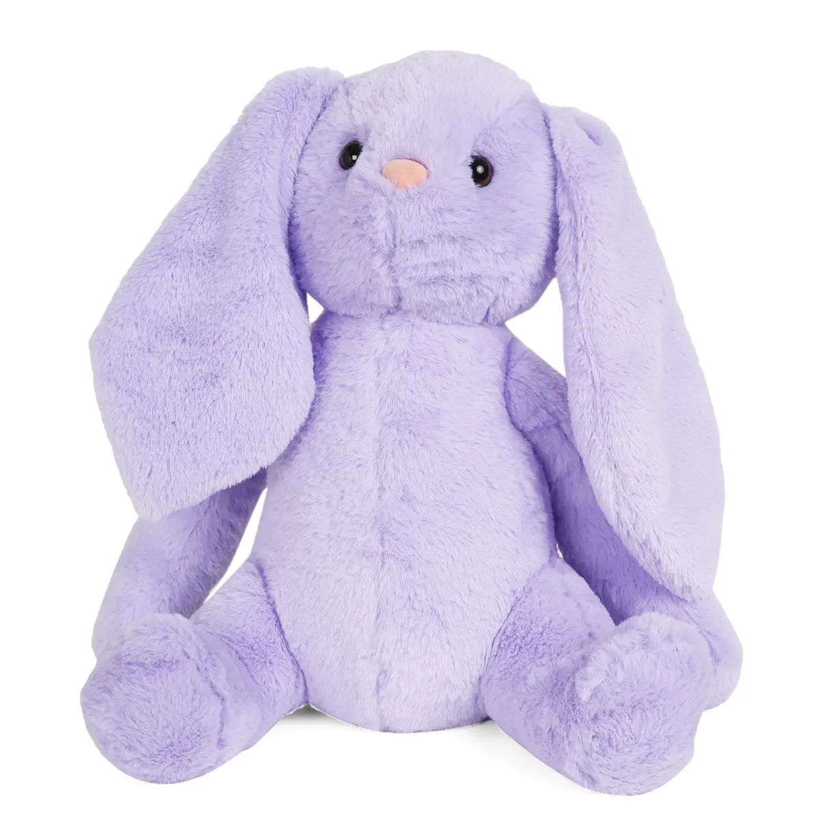 FuzzBuzz Plush Stuffed Bunny Toy, Purple, 12M+