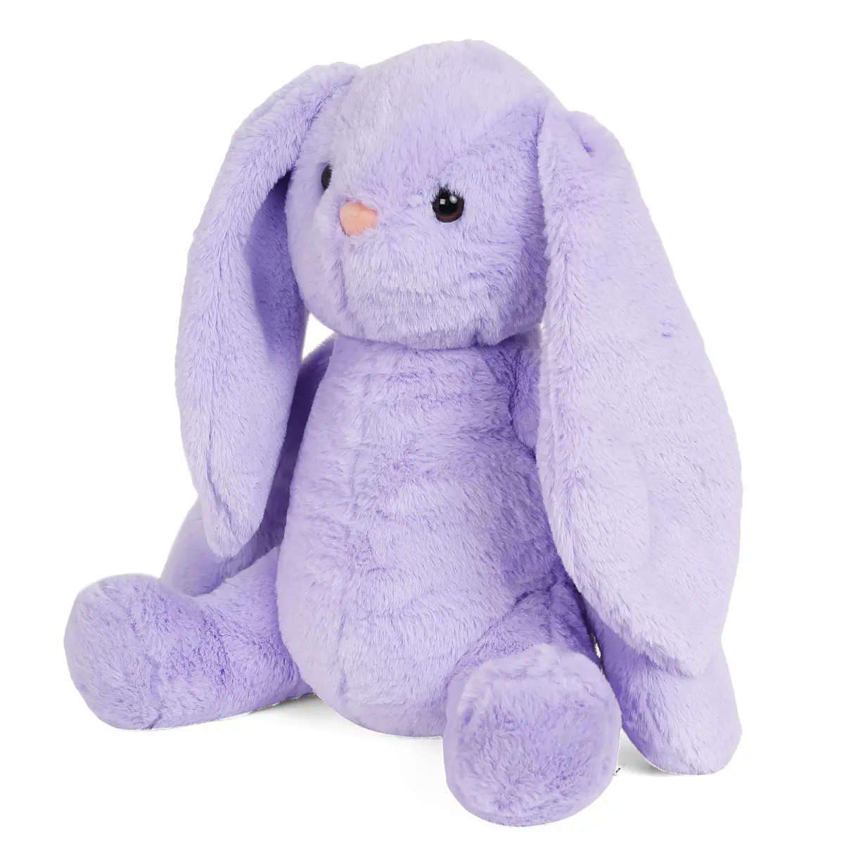 FuzzBuzz Plush Stuffed Bunny Toy, Purple, 12M+