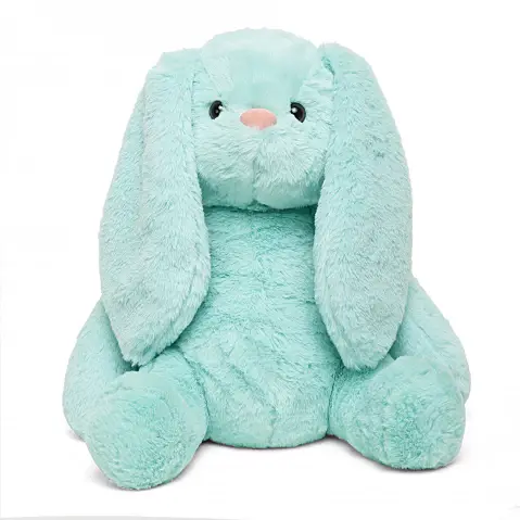 Fuzzbuzz Bunny, Soft Toys for Kids, Turquoise, 35cm