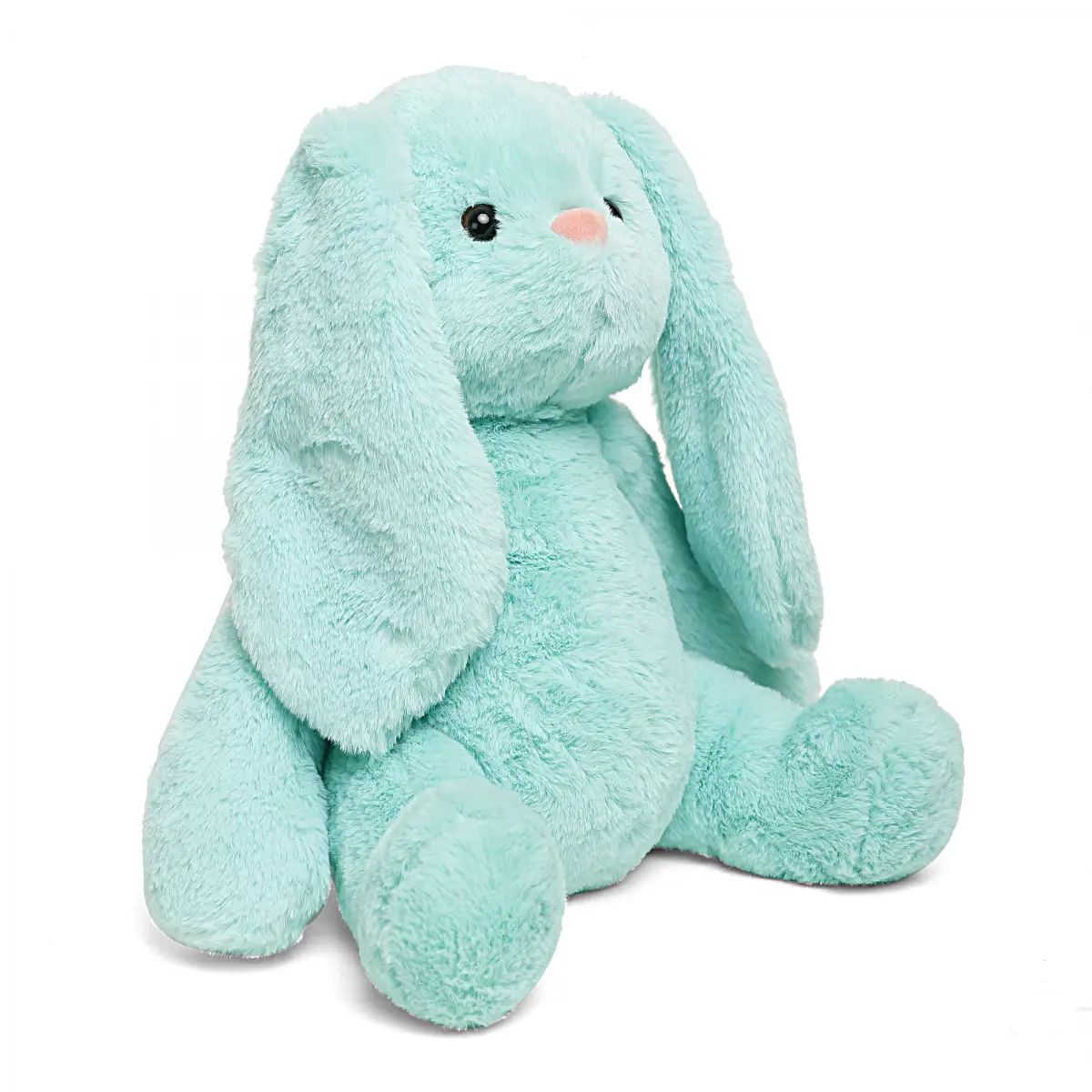 Fuzzbuzz Bunny, Soft Toys for Kids, Turquoise, 35cm