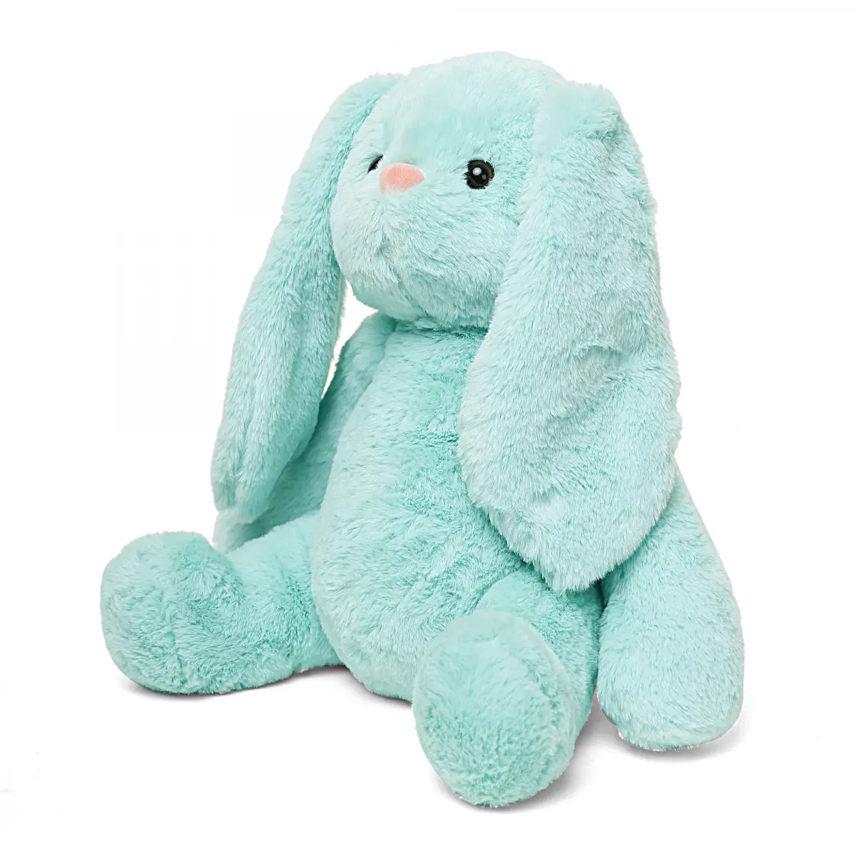 Fuzzbuzz Bunny, Soft Toys for Kids, Turquoise, 35cm