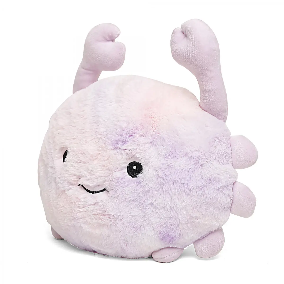 Fuzzbuzz Supersoft Crab Cushion, Soft Toys for Kids, Pink