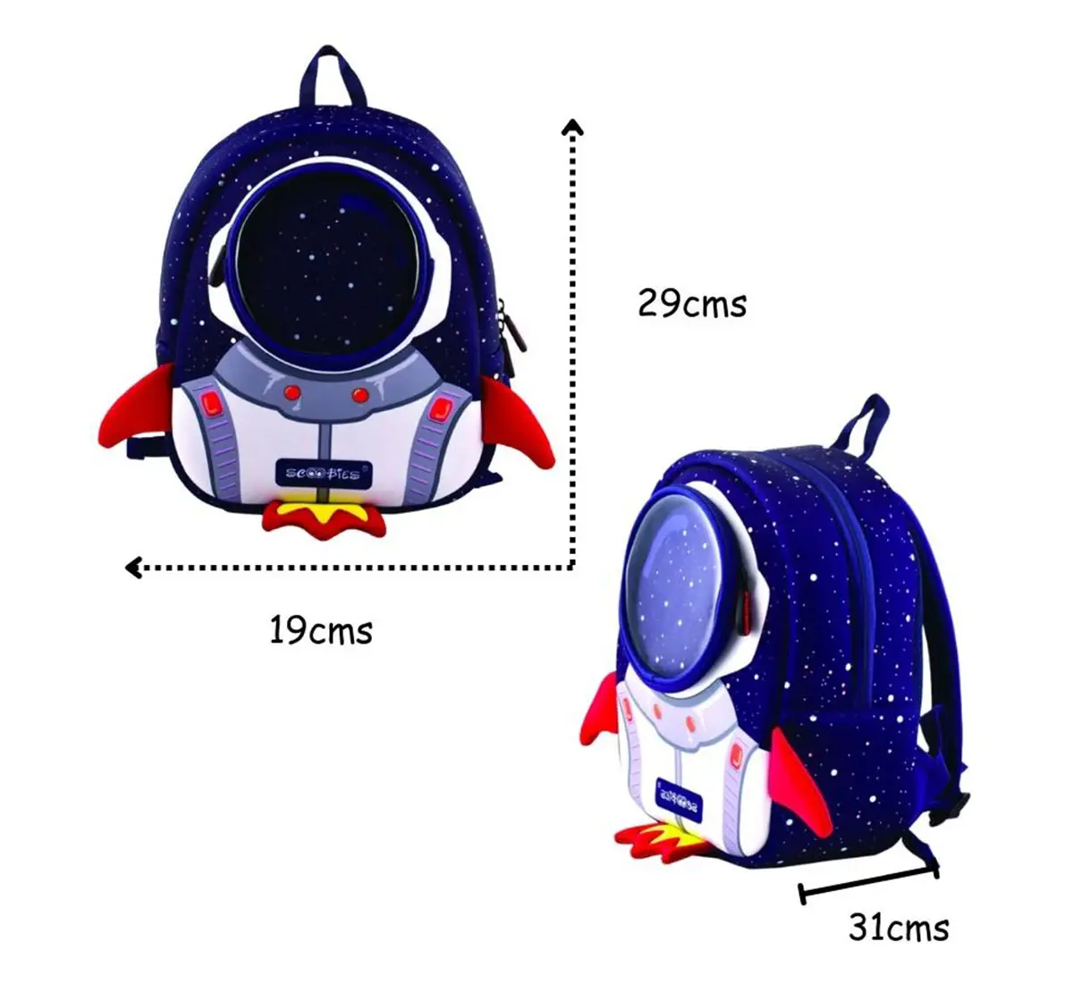 Scoobies Batch New Rocket Toddler Bag Blue, 3Y+