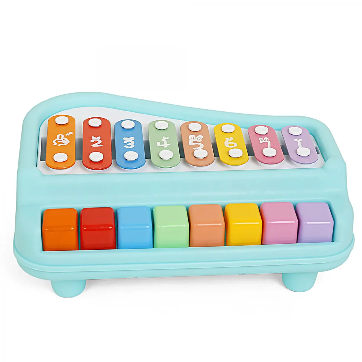 Shooting Star 2 in 1 Melodious Xylophone Piano, 18M+, Multicolour