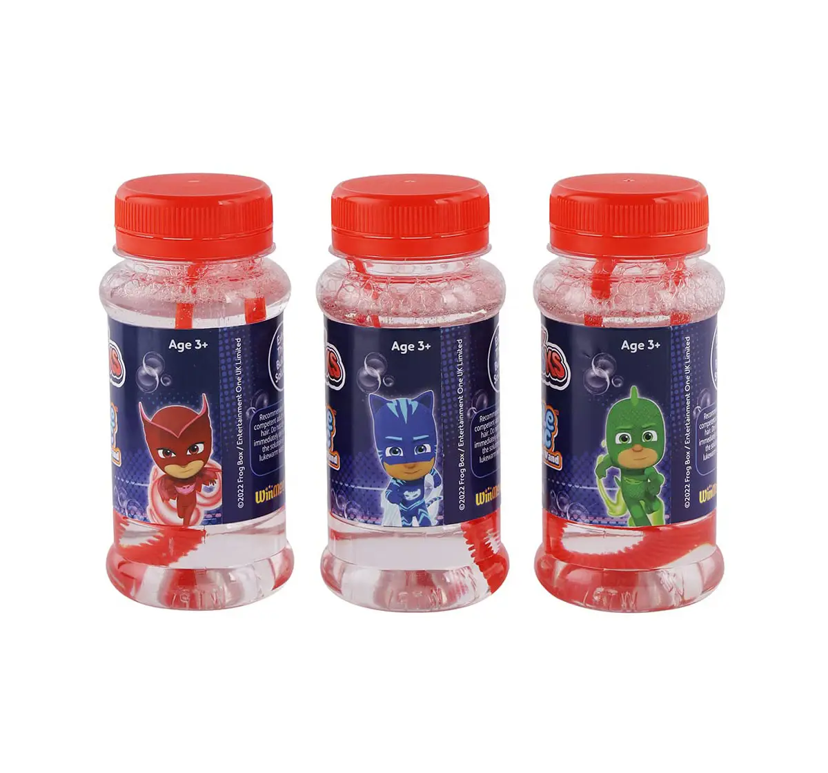Bubble Magic PJ Masks 118 ML Solution Pack of 3 For Kids of Age 3Y+, Multicolour