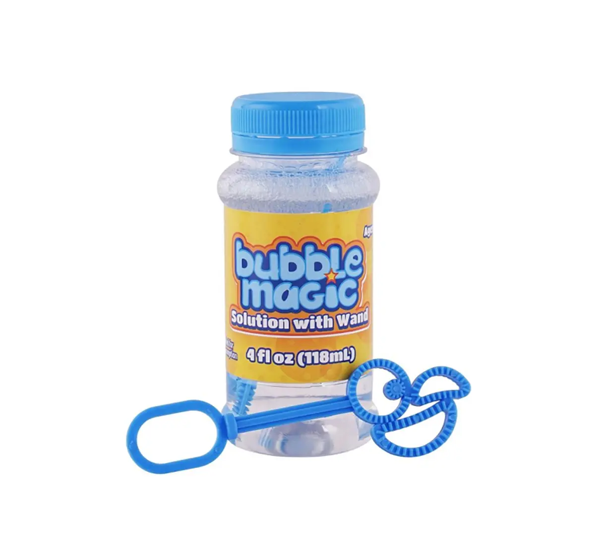 Bubble Magic Solution With Funky Wands Assorted For Kids of Age 3Y+, Multicolour