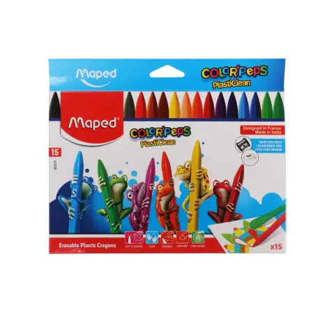Maped Color'Peps Aqua Watercolour Pencils and Paint Brush - Assorted, 3Y+ (Multicolour)