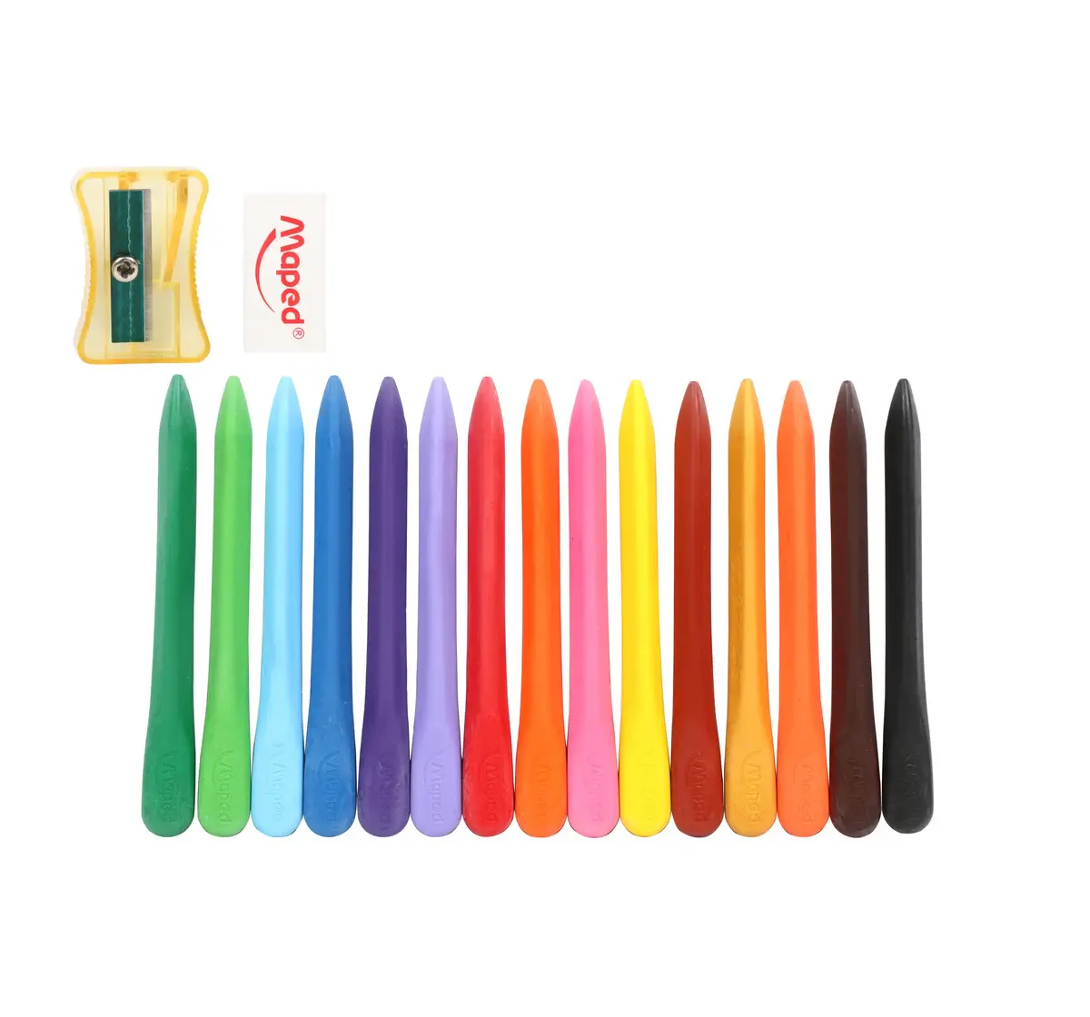 Maped Color'Peps Aqua Watercolour Pencils and Paint Brush - Assorted, 3Y+ (Multicolour)