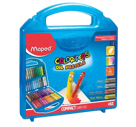 Maped Color'Peps Erasable Plastic Crayons - Assorted, 3Y+ (Multicolour)