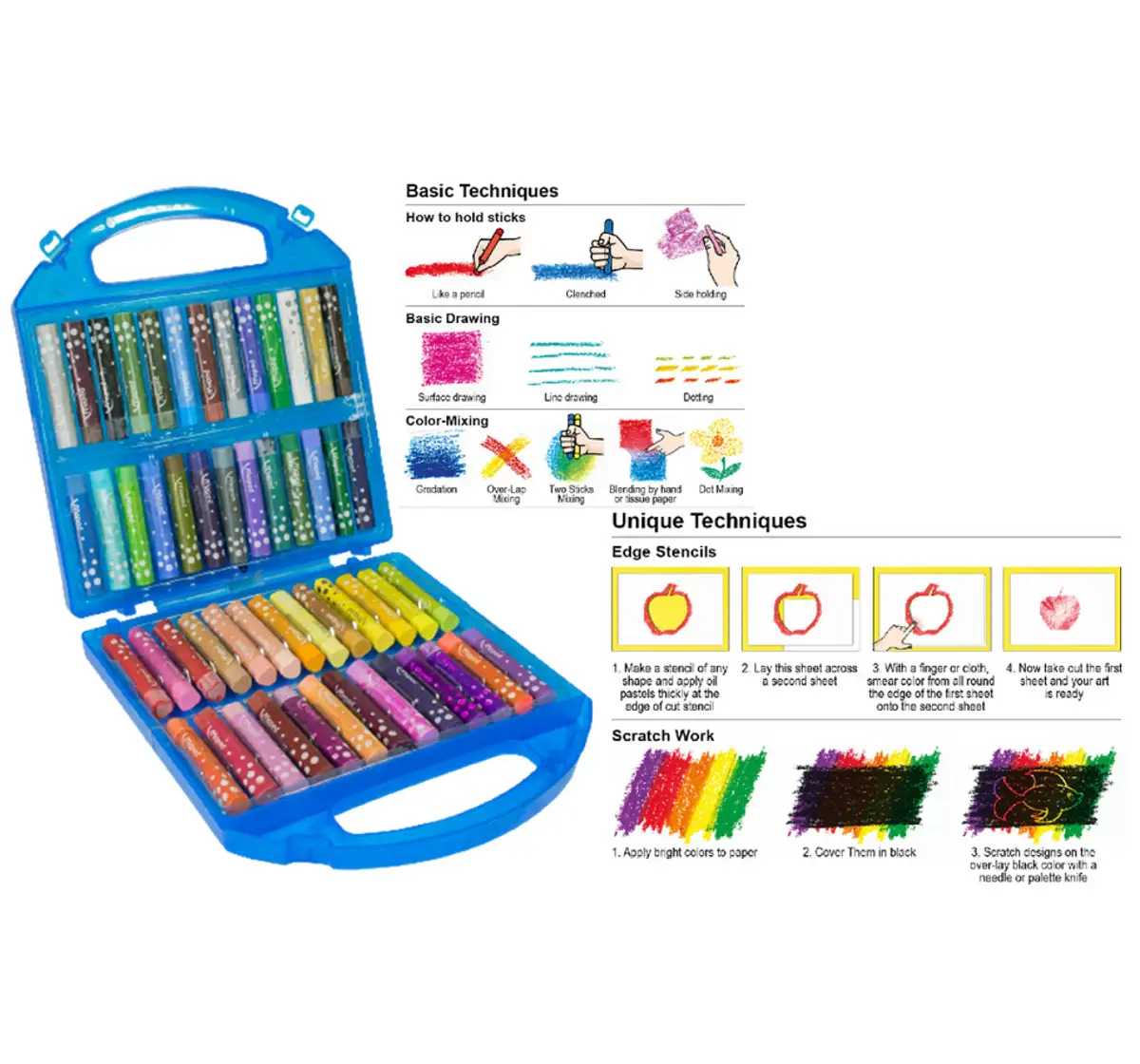 Maped Color'Peps Erasable Plastic Crayons - Assorted, 3Y+ (Multicolour)