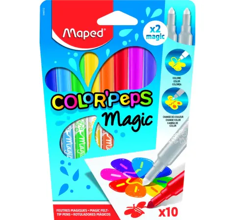 Maped Color'Peps Brush Felt Tip Pen Set -Assorted, 3Y+ (Multicolour)