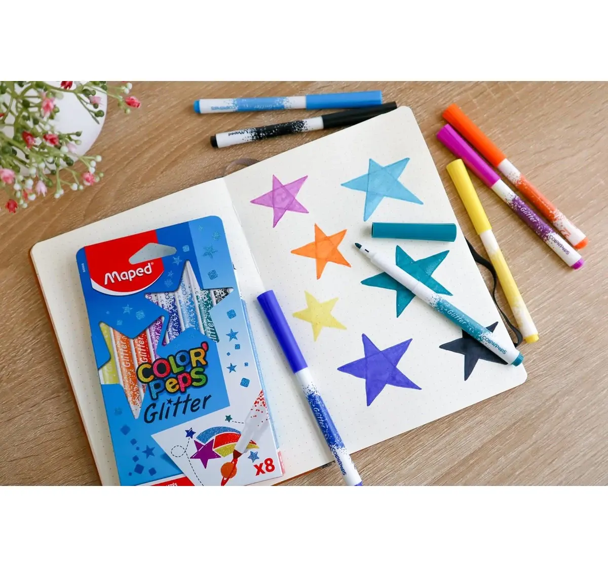 Maped Color'Peps Magic Felt Tip Pen Set -Assorted, 3Y+ (Multicolor)