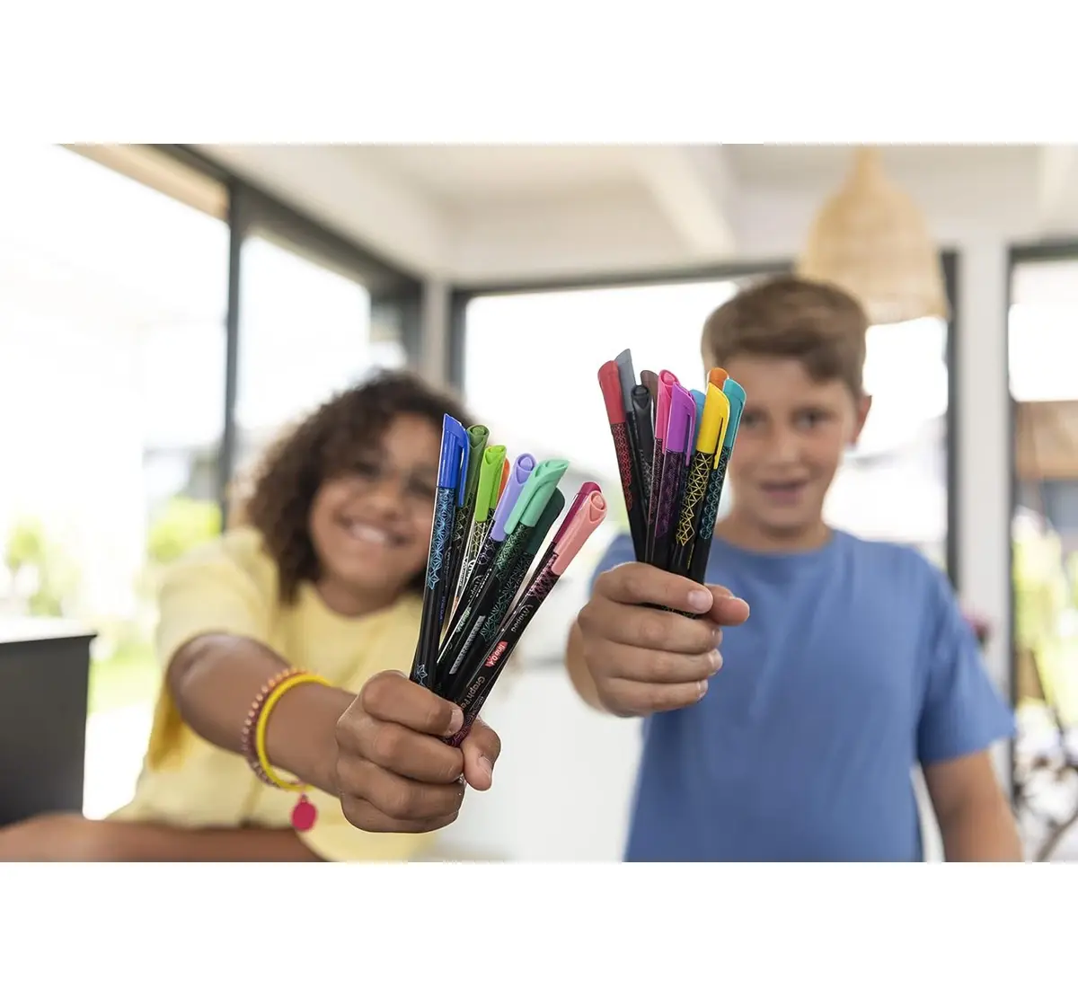 Maped Fineliner Mania Pen Set With 24 Different Stencils - Assorted, 5Y+ (Multicolour)