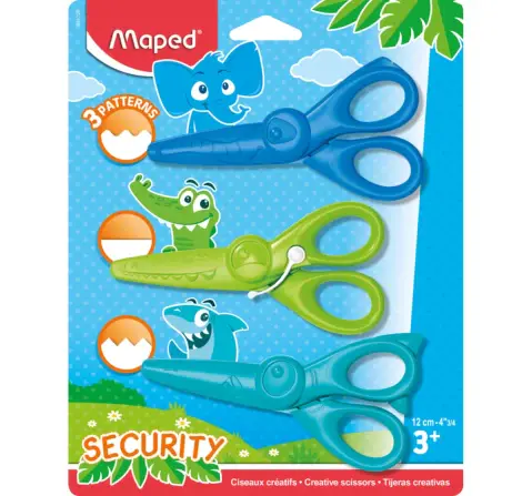 Maped Zenoa Fit 13cm Scissor for Kids, 4Y+ (Multicolour)