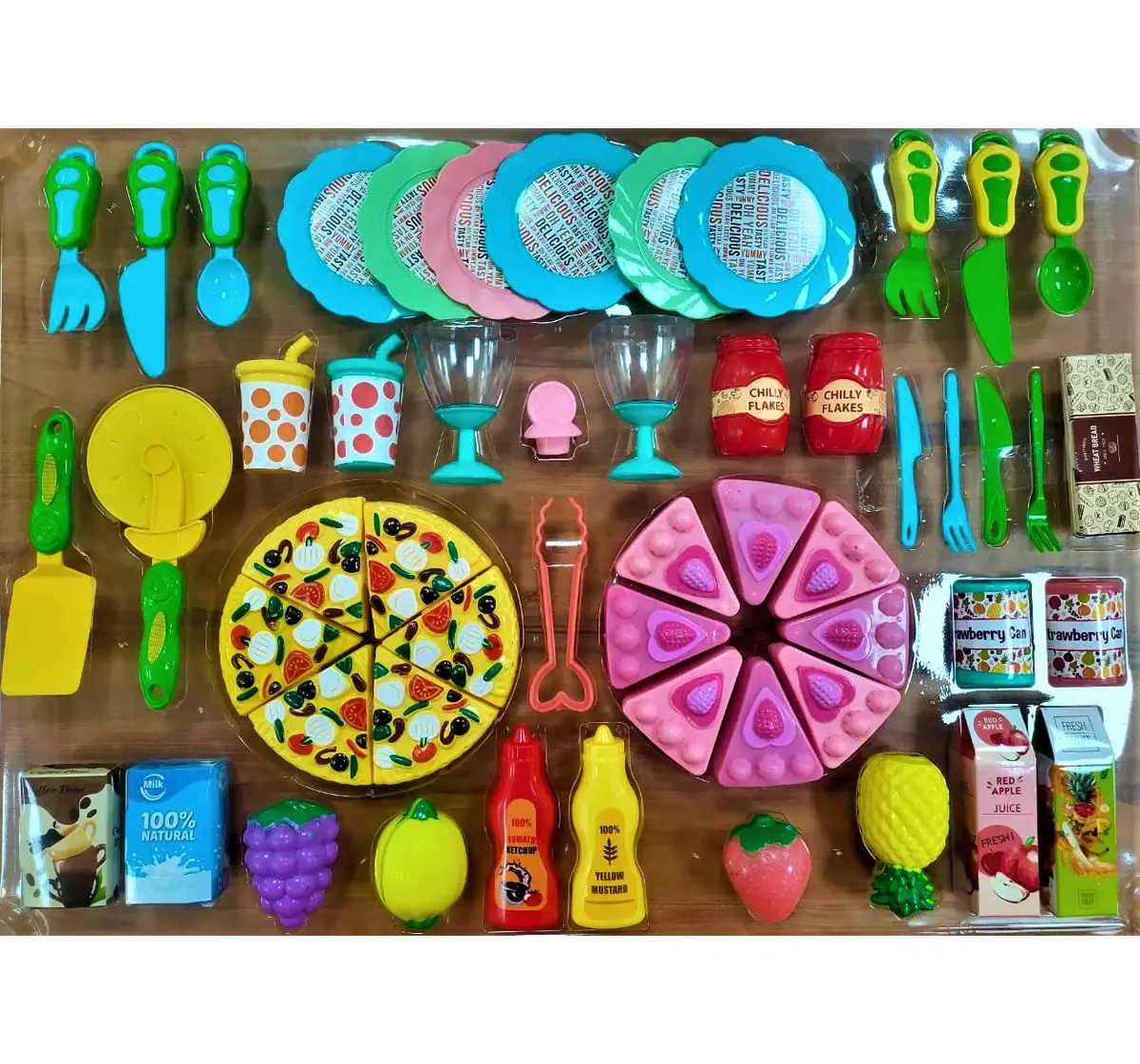 Kingdom Of Play Pizza & Cake Set Multicolour 3Y+