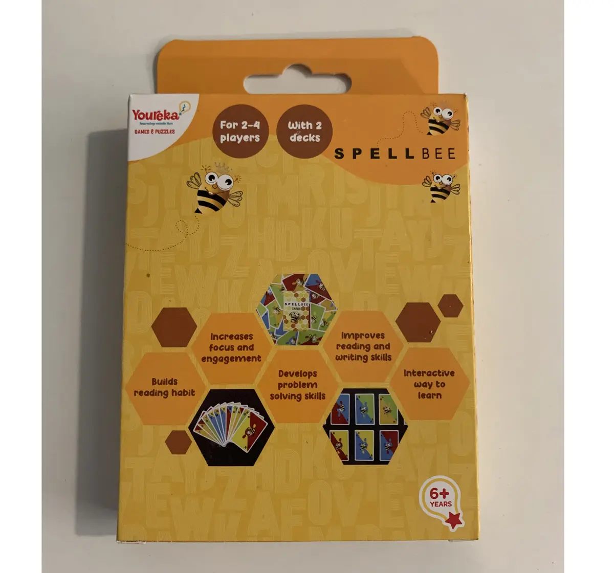 Youreka Spell Bee Card Game for kids 6Y+, Multicolour