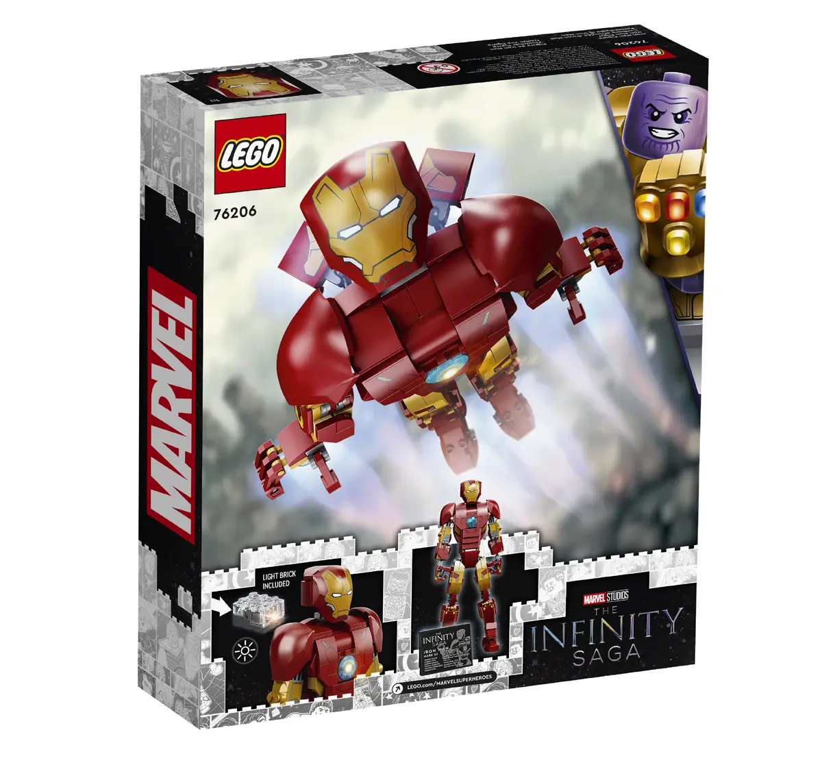 Lego 76206 Iron Man V29 Building Blocks Multicolour 9Y+