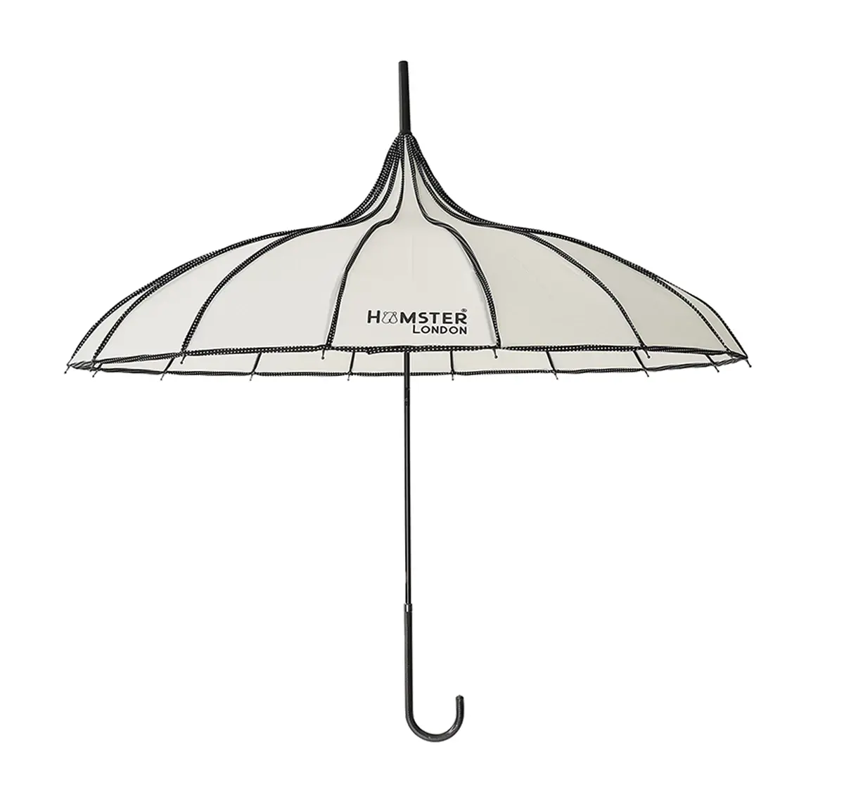 Fashionable Stunning Rustproof Sturdy Umbrella by Hamster London, White, 10Y+