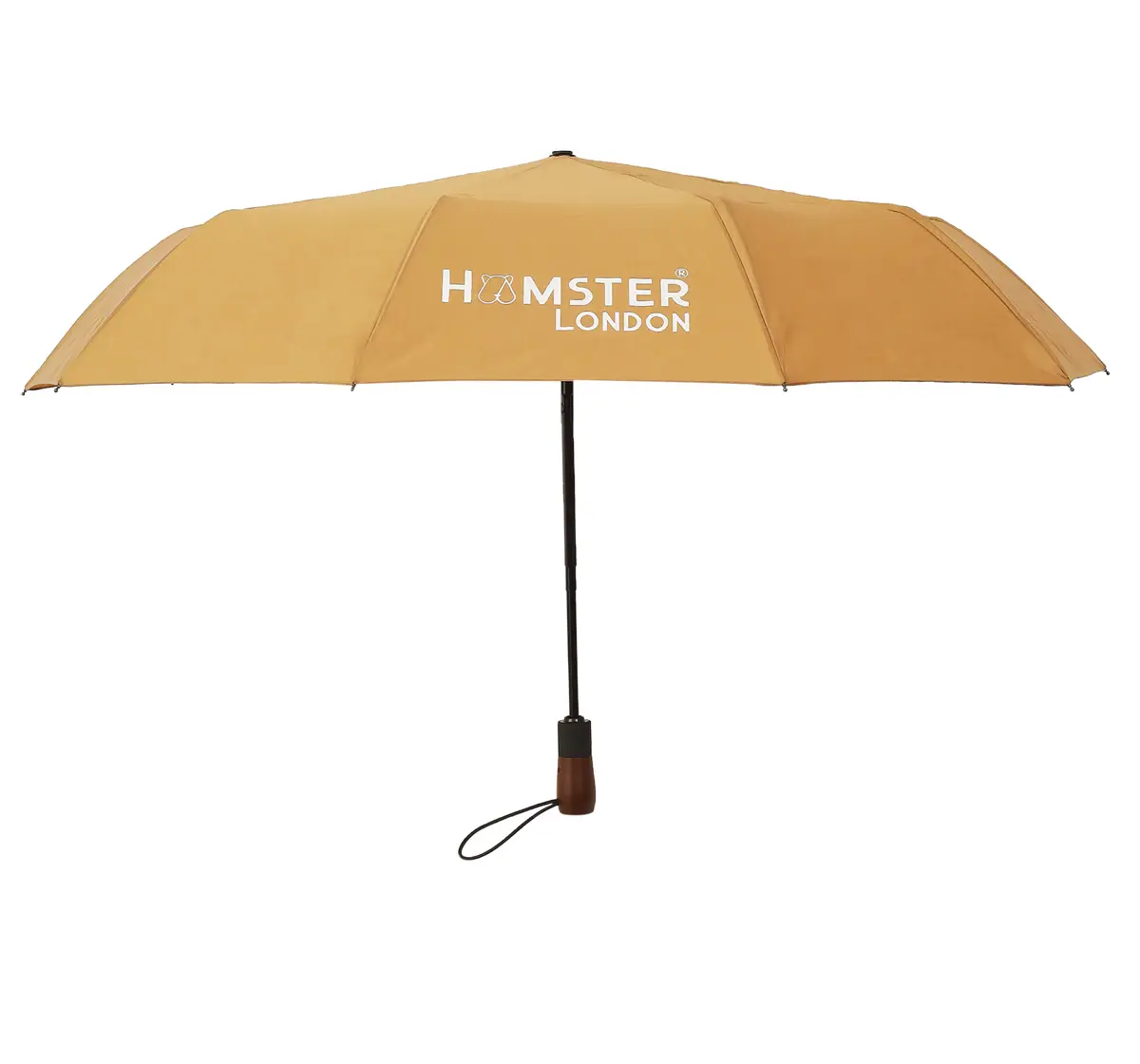 Hamster London Wooden Auto Umbrella Gold 16Y+