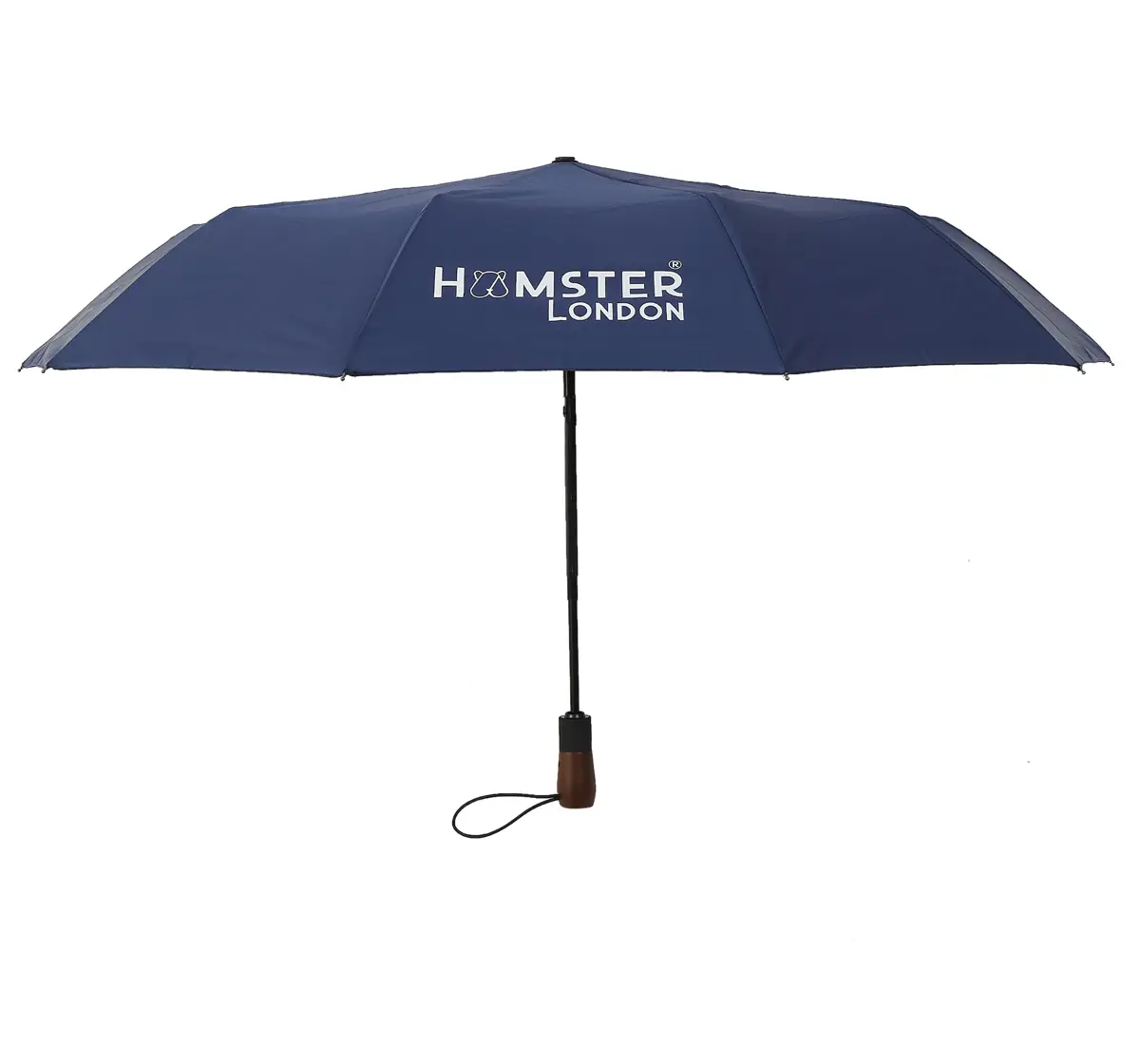 Hamster London Wooden Auto Umbrella Blue 16Y+