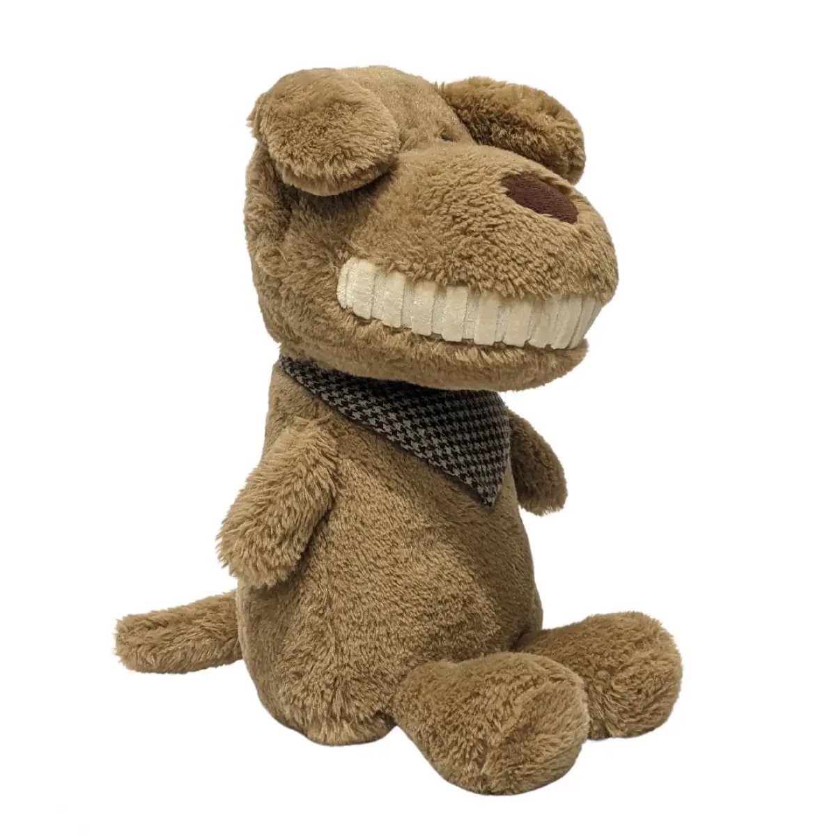Cheeky Dog Huggable Cuddly Stuffed Toy By Fuzzbuzz, Soft Toys for Kids, Cute Plushies Brown, For Kids Of Age 2 Years & Above