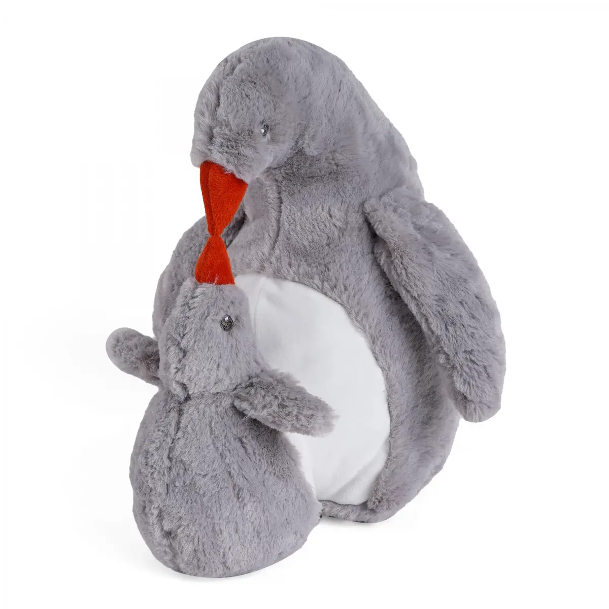 Huggable Cuddly Penguin Stuffed Toy By Fuzzbuzz, Soft Toys for Kids, Cute Plushies Grey, For Kids Of Age 2 Years & Above
