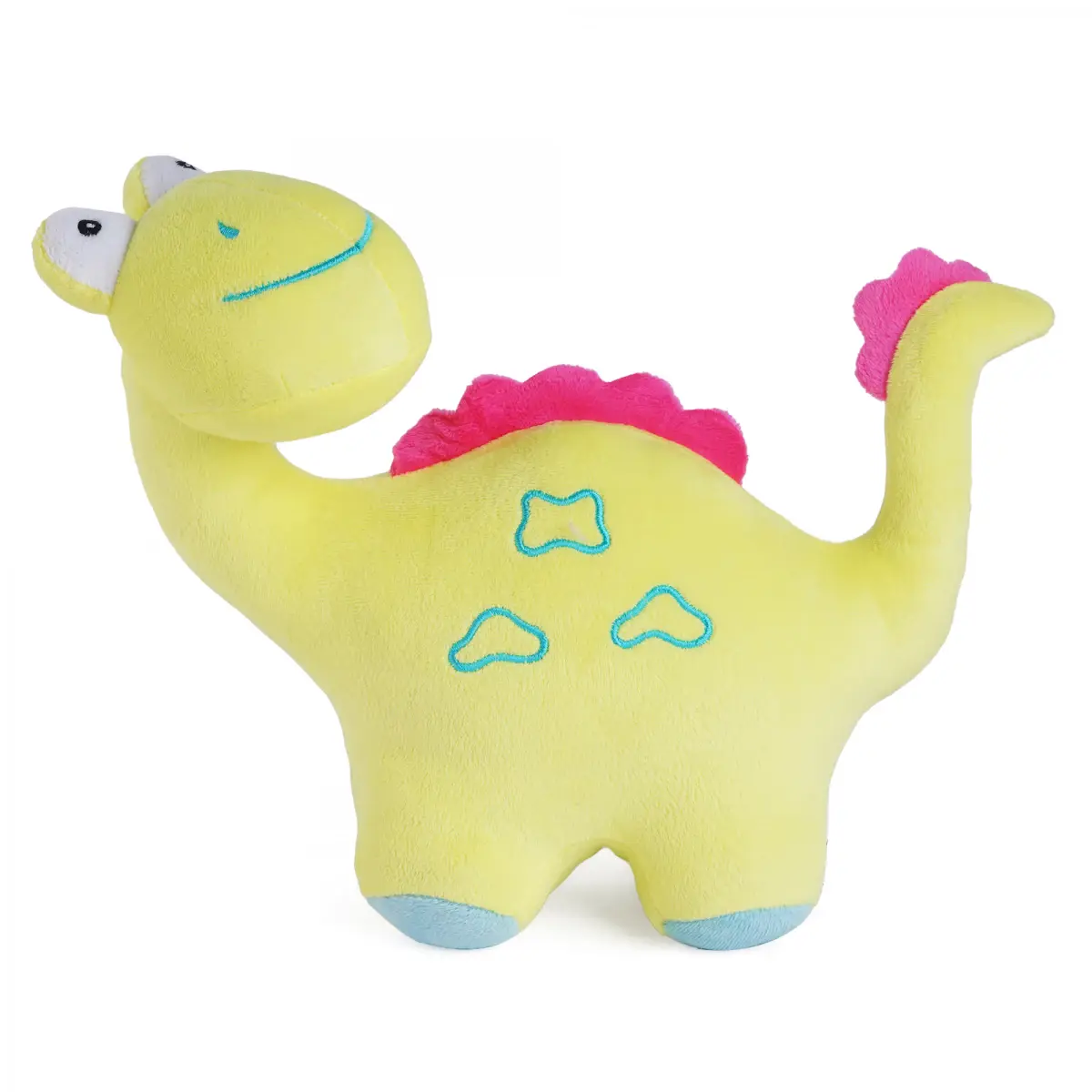 Huggable Cuddly Bary Dino Stuffed Toy By Fuzzbuzz, Soft Toys for Kids, Cute Plushies Yellow, For Kids Of Age 2 Years & Above, 26cm