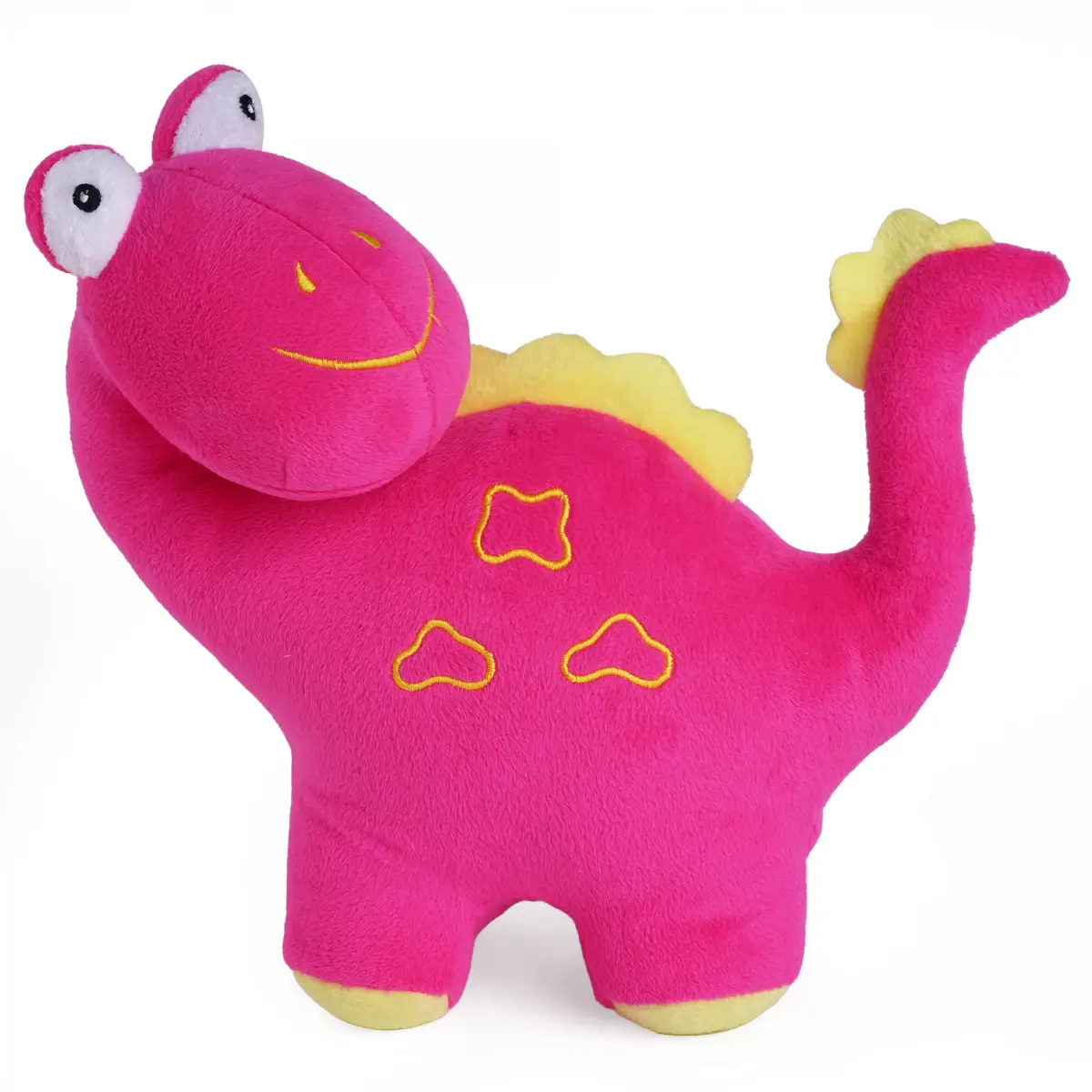 Huggable Cuddly Raxy Dino Stuffed Toy By Fuzzbuzz, Soft Toys for Kids, Cute Plushies Pink, For Kids Of Age 2 Years & Above, 26cm