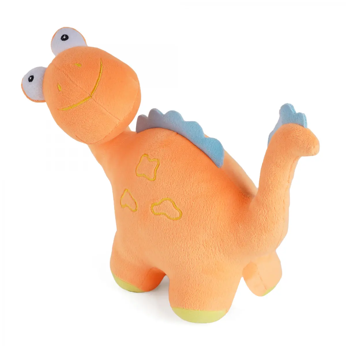Huggable Cuddly Spiny Dino Stuffed Toy By Fuzzbuzz, Soft Toys for Kids, Cute Plushies Orange, For Kids Of Age 2 Years & Above, 26cm