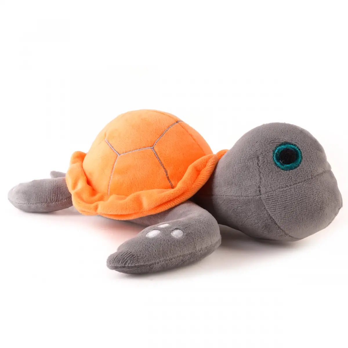 Huggable Cuddly Speedy Turtle Stuffed Toy By Fuzzbuzz, Soft Toys for Kids, Cute Plushies Orange, For Kids Of Age 2 Years & Above