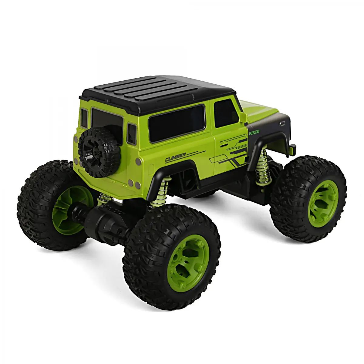 Ralleyz RC Bigfoot Monster Stunt Car Hobby Grade 1 10 Scale with Remote Control High Speed Racing For Boys and Girls Toys Gifts Kids for 8Y Green