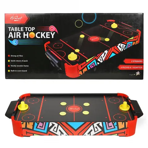 Hamleys Table Top Air Hockey With Adapter, 6Y+, Multicolour