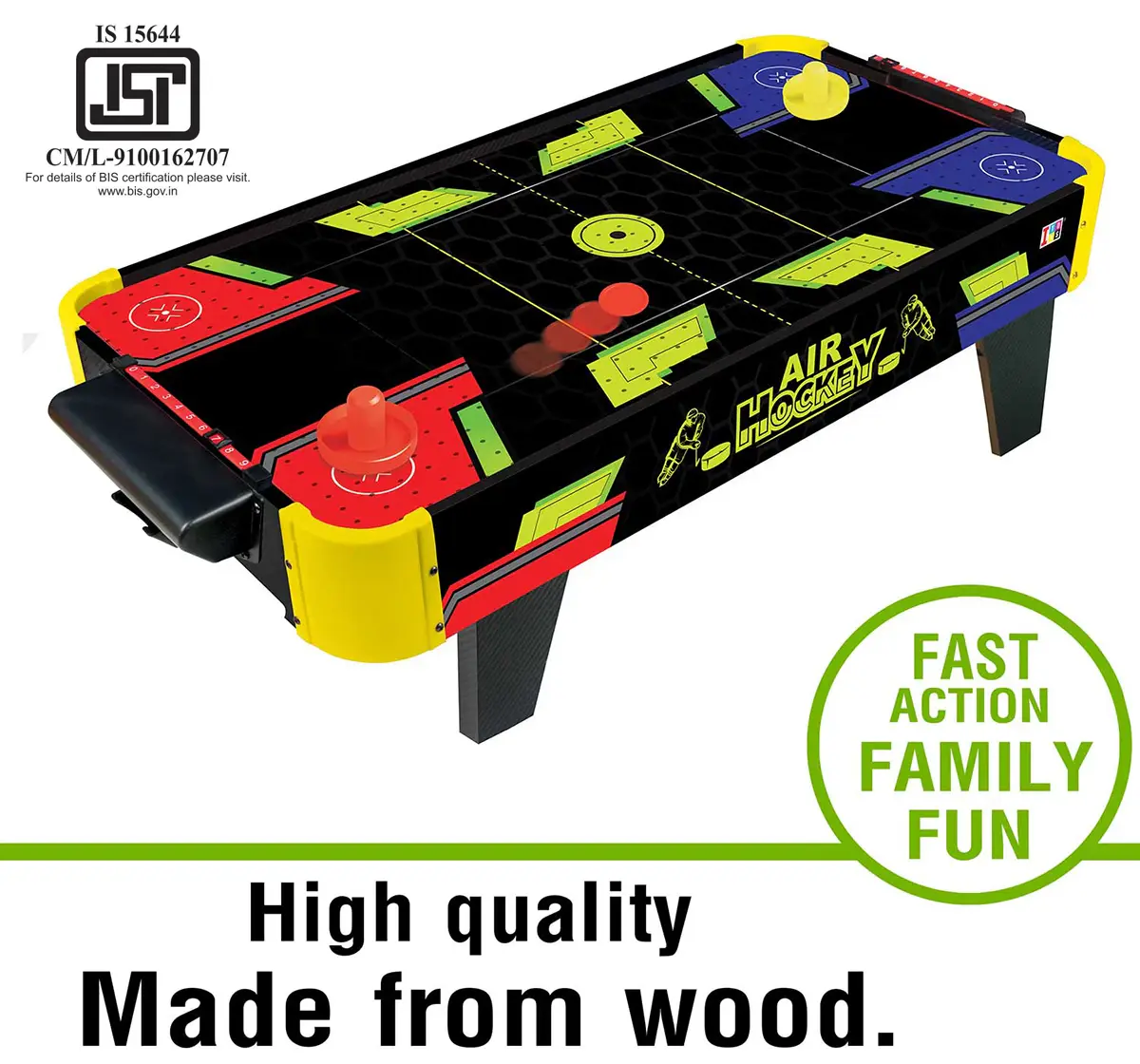 ITOYS Air Hockey Game Big, Multicolour, 6Y+