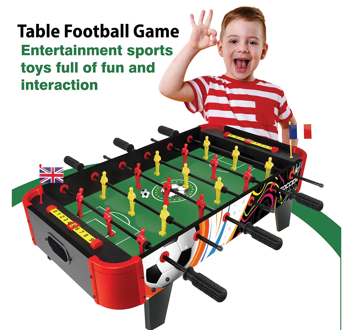 ITOYS Table Top Foosball Medium, Multicolour, 6Y+