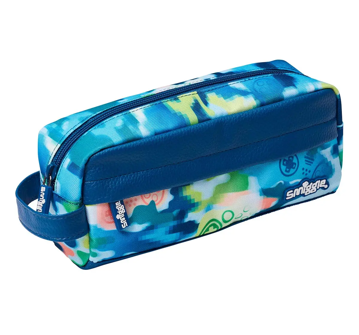 Smiggle Mirage Collection Pencil Case Pop Out Mid Blue, 4Y+