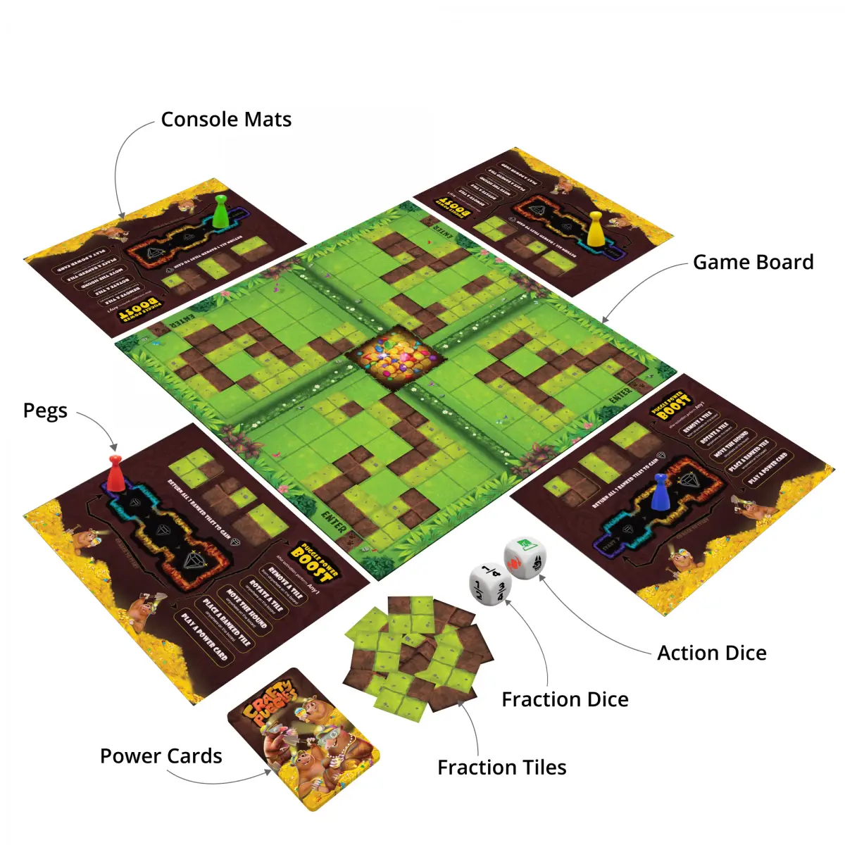 Luma World Crafty Puggles: A Path Building Educational Board Game Multicolour 8Y+