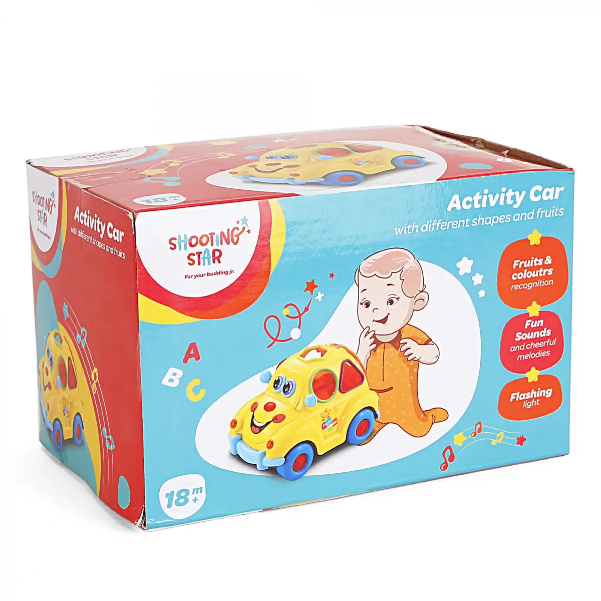 Shooting Star Activity Car, 18M+, Yellow