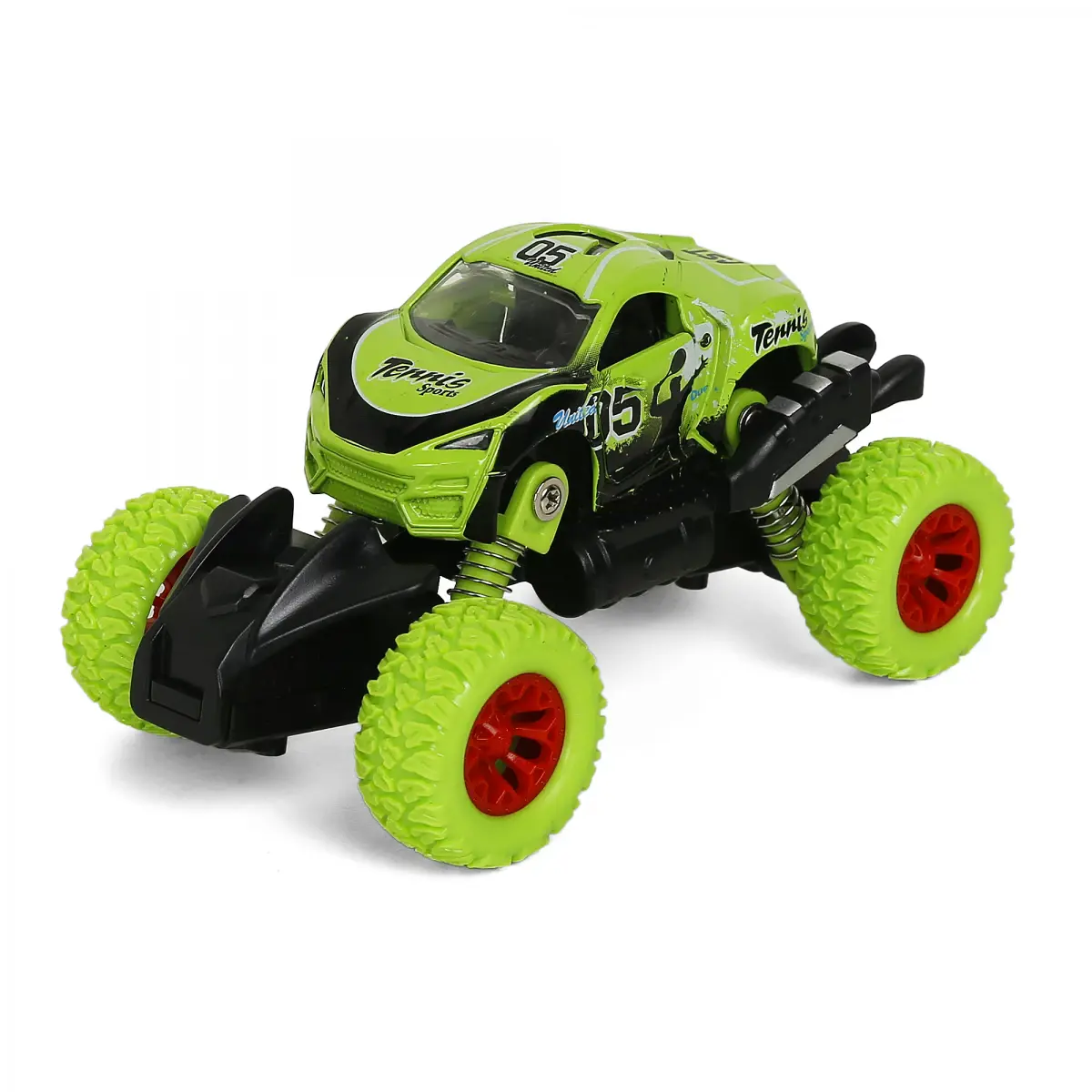 Rallyez Pull Back Monster Cars Toys Truck, 3Y+, Green