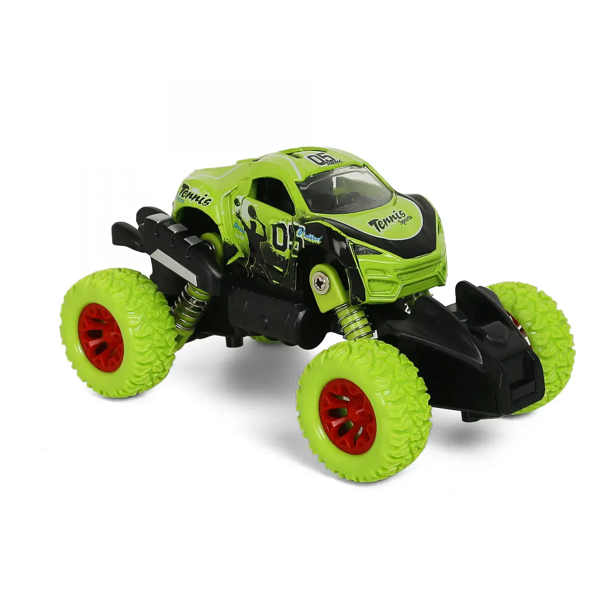Rallyez Pull Back Monster Cars Toys Truck, 3Y+, Green