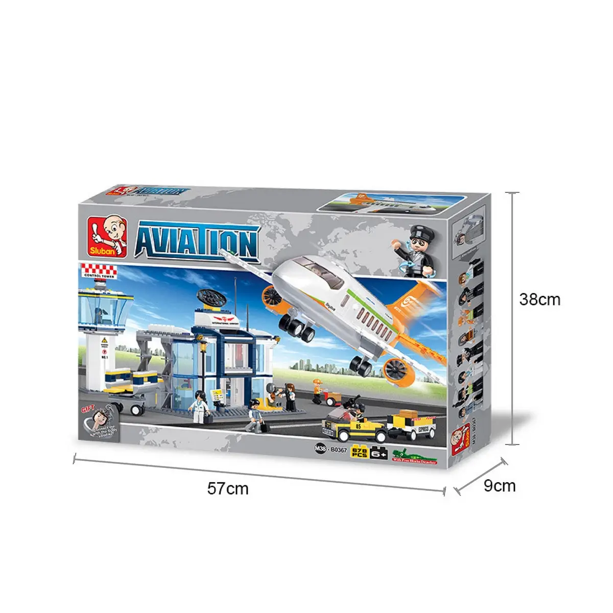 Sluban Building Block Toy Aviation International Airport Multicolour, 6Y+