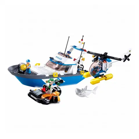 Sluban Building Block Toy Land & Sea Police Multicolour, 6Y+