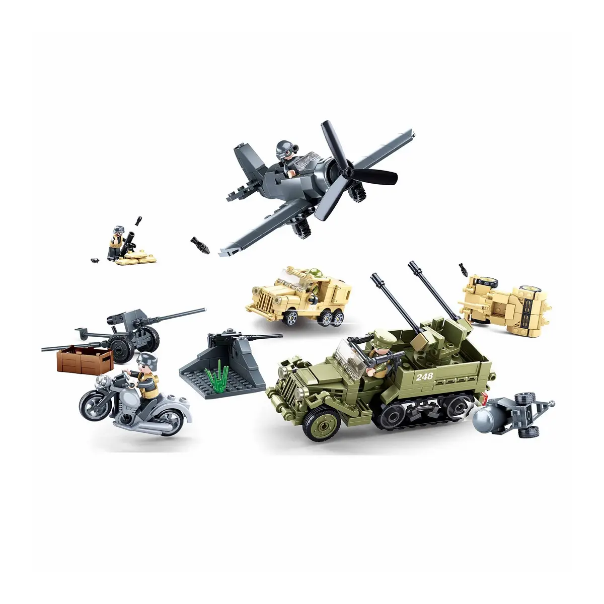 Sluban Building Block Toy World War 2 Gift Set Multicolour, 6Y+