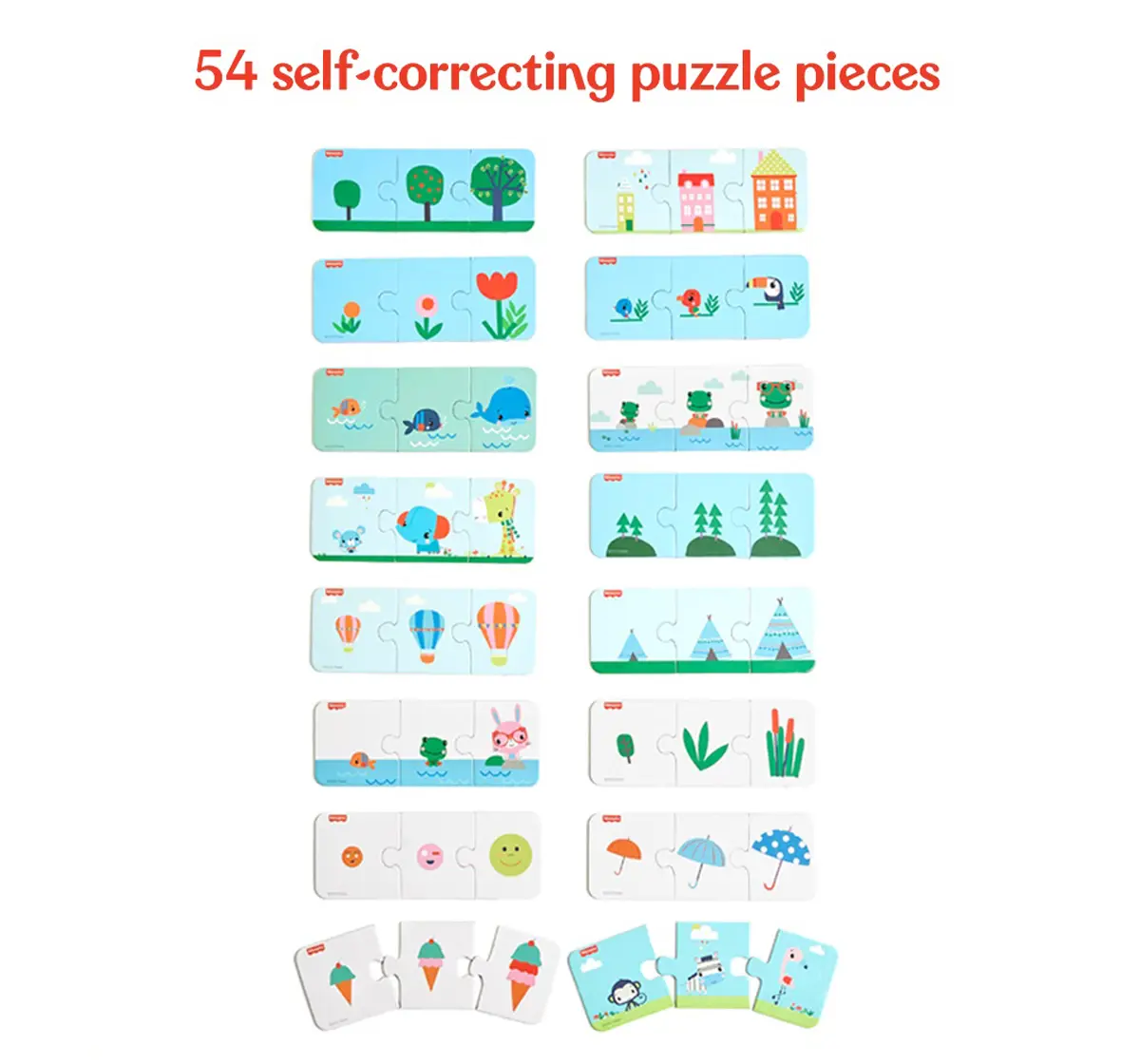 Fisher Price Learn And Solours, Jigsaw Puzzles For Kids, Multicolour, 3Y+