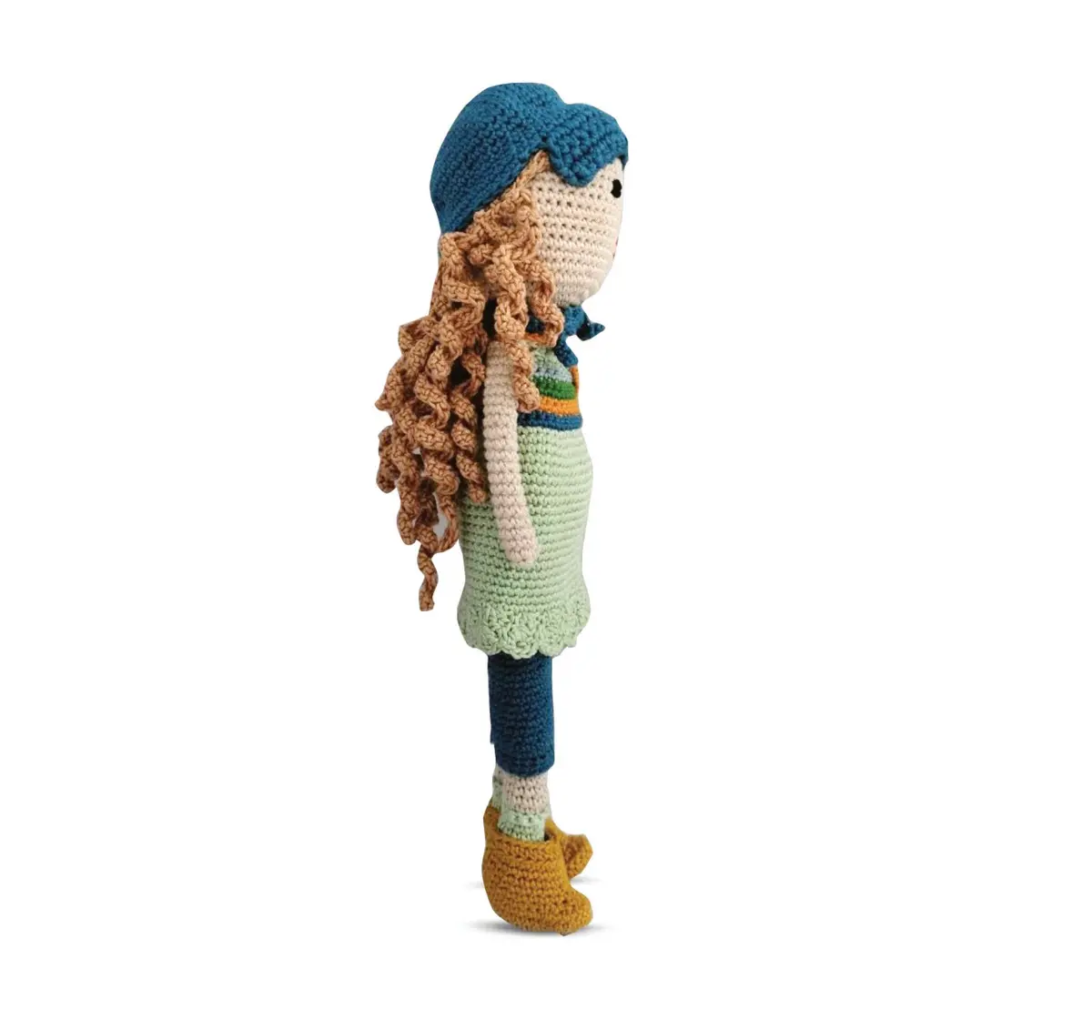 Happy Threads Toys Nora Doll Green & Blue 3 To 24 Months