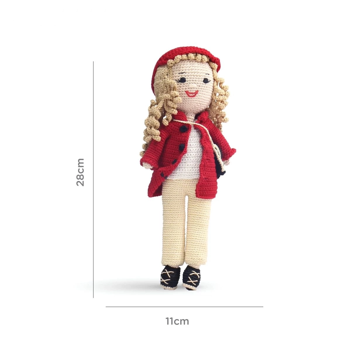 Nuluv Happy Threads PC DOLL  Red 3Y+