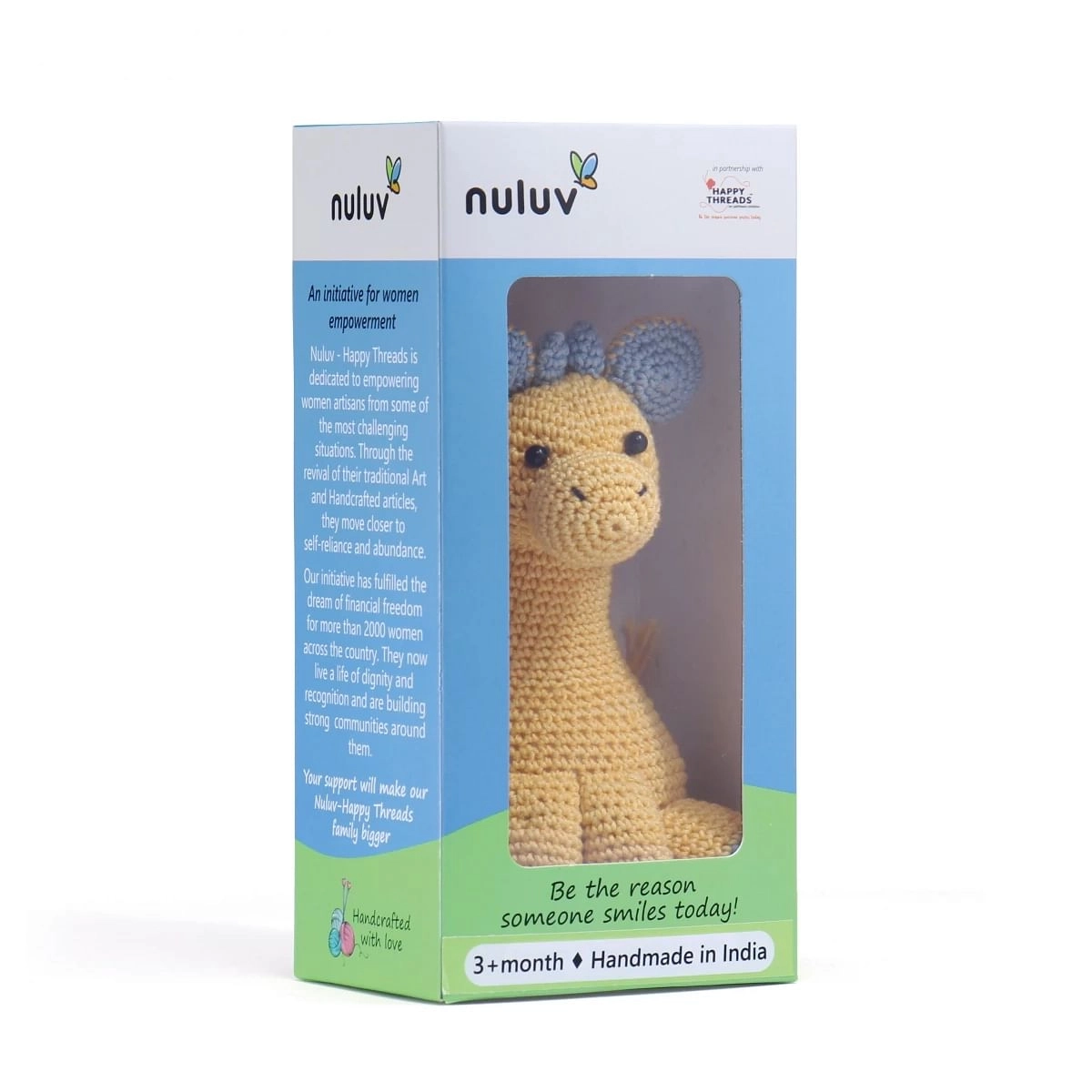 Nuluv Happy Threads Clever Giraffe  Multicolour 3Y+